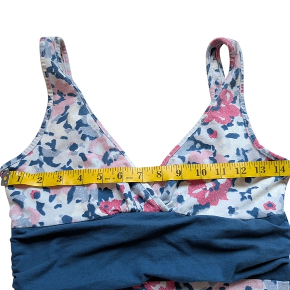 Patagonia Margot Dress Dewdrop Flower Pink Blue White Sundress Women's Small - Picture 7 of 9